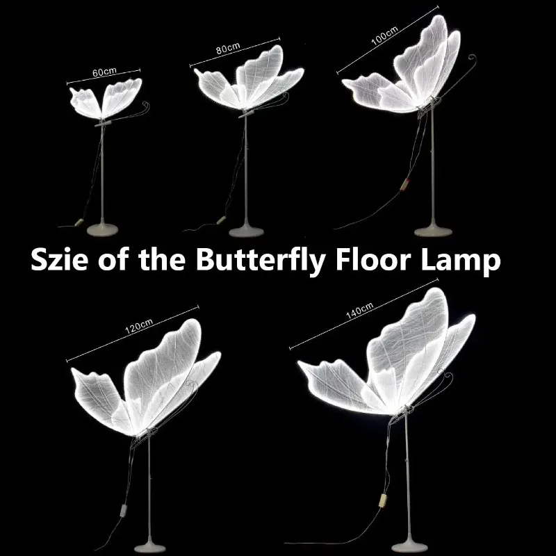 Light Emitting Diode Butterfly Wedding Hall Stage Decoration Large Other Wedding Decoration Glowing Butterfly Lights