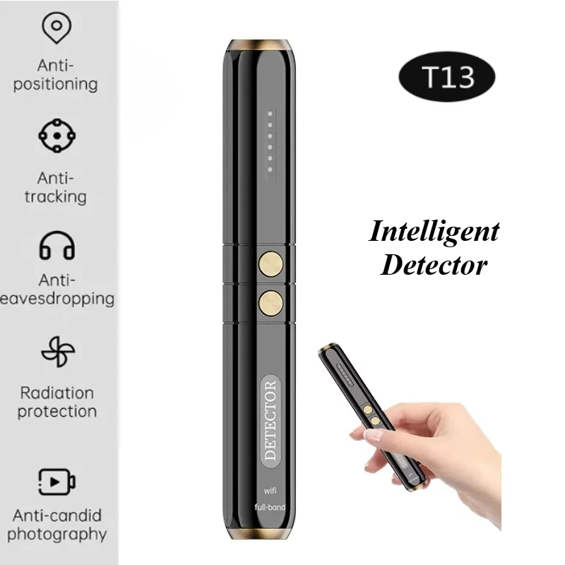 Hotel Anti Spy Camera Detection Pen T13 Hidden Camera Scanning Device Eavesdropping Privacy Security Device GPS RF Signal Search view 2