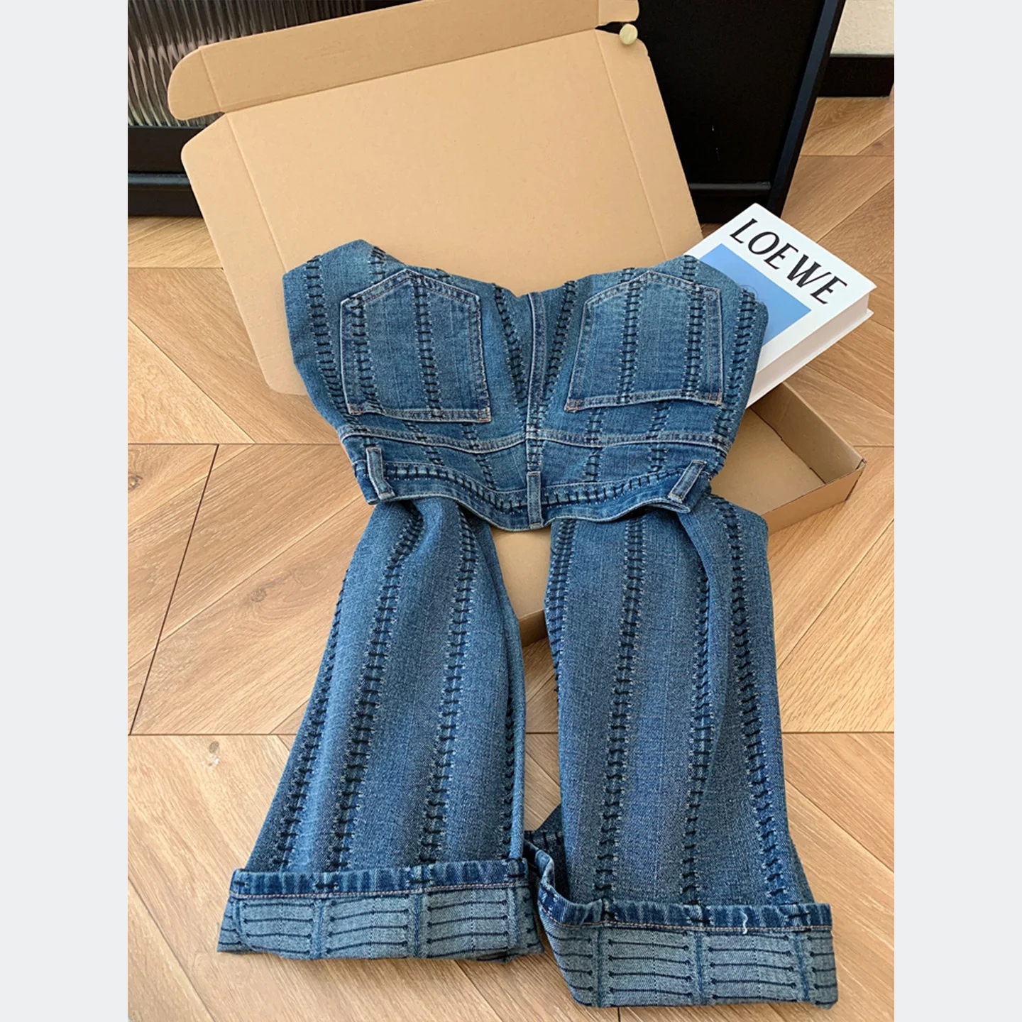 Retro blauwe heavy-duty jeans  - Jeans recensie en prijs