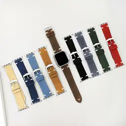 Suede Watch Strap For Apple Watch band 49/44mm 40mm 45mm 42mm 38mm Bracelet Accessories For iWatch serie SE 6 7 Watchband