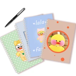 Spiral Notebook Note Book Movie Kawai LaLafanfan Cartoon Animal Duck Yellow Duckling Doll Plush Toy Diary Holiday Birthday Gift