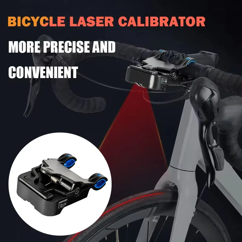Handlebar Laser Aligner for Bicycles Bike Seat Calibrator, Bicycle Handlebar Laser Aligner Seat Center Adjuster Measurement Tool