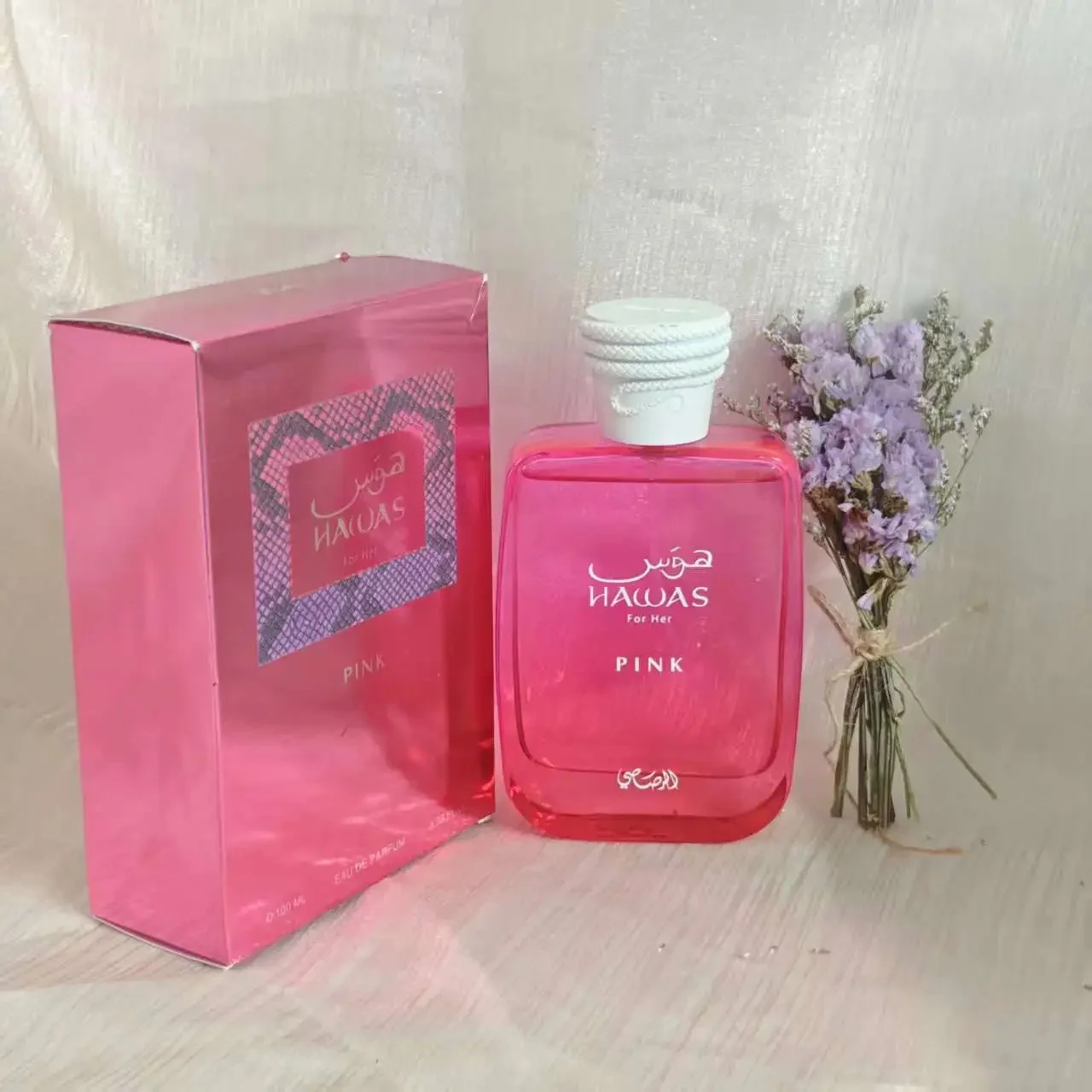 100ML RASASI Hawas Roze Feromoon Geur Arabische vrouwen Parfum Feromoon Verjaardagscadeau Keulen Man Trek Tegenover Seks