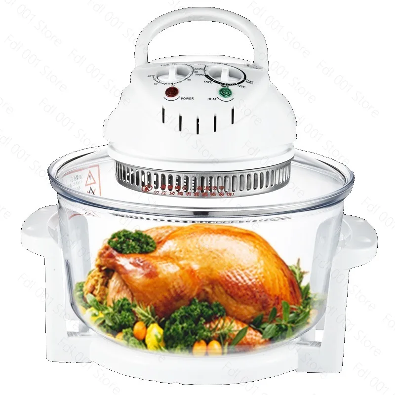 Freidora de aire de vidrio horno