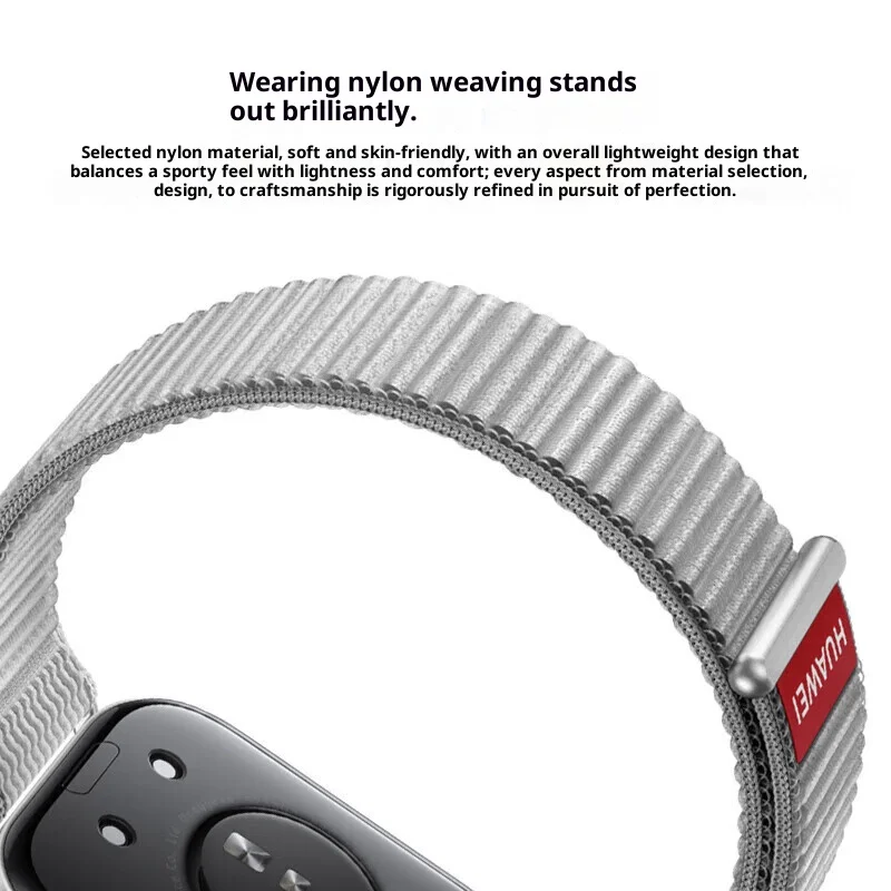 حزام حلقة نايلون رسمي من هواوي لساعة Huawei Watch Fit 4 3 مضفر ومريح وجيد التهوية