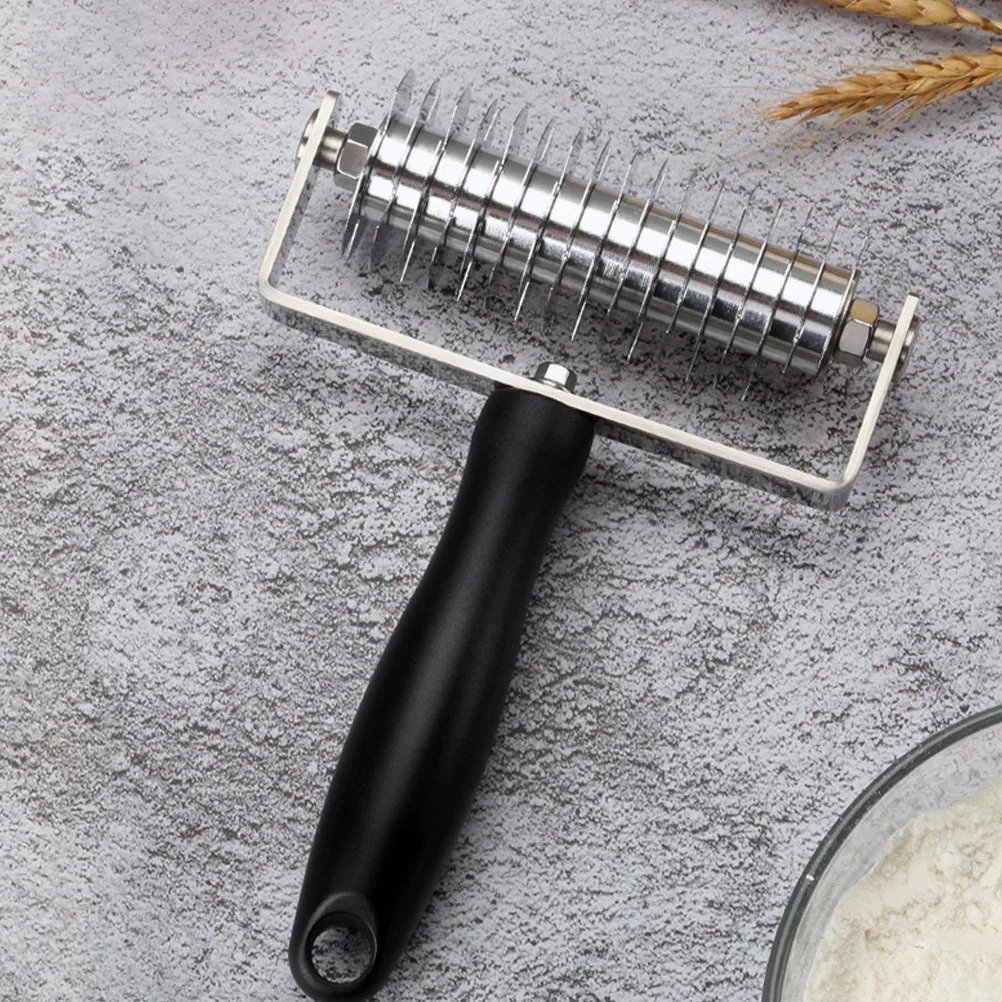 Coupe-pâte à treillis, outil de cuisson, Gadget de cuisine, rouleau à pâtisserie en plastique en acier inoxydable, tarte, biscuits, Pizza, rouleau à treillis pour pâte, 1 pièces