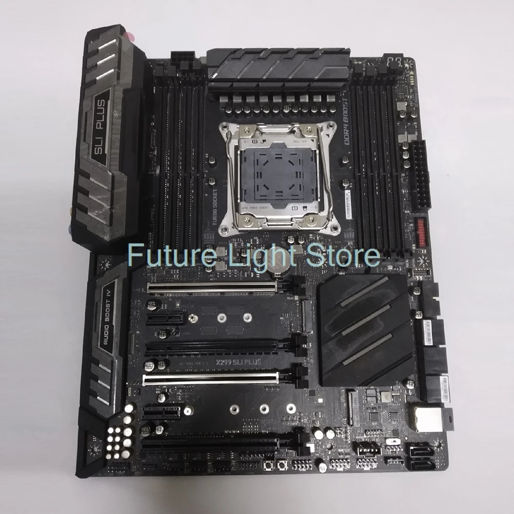 

Материнская плата X299 SLI PLUS LGA2066 DDR4 SATA3*8 M.2*2 U.2 256G ATX X299 работает идеально, быстрая доставка
