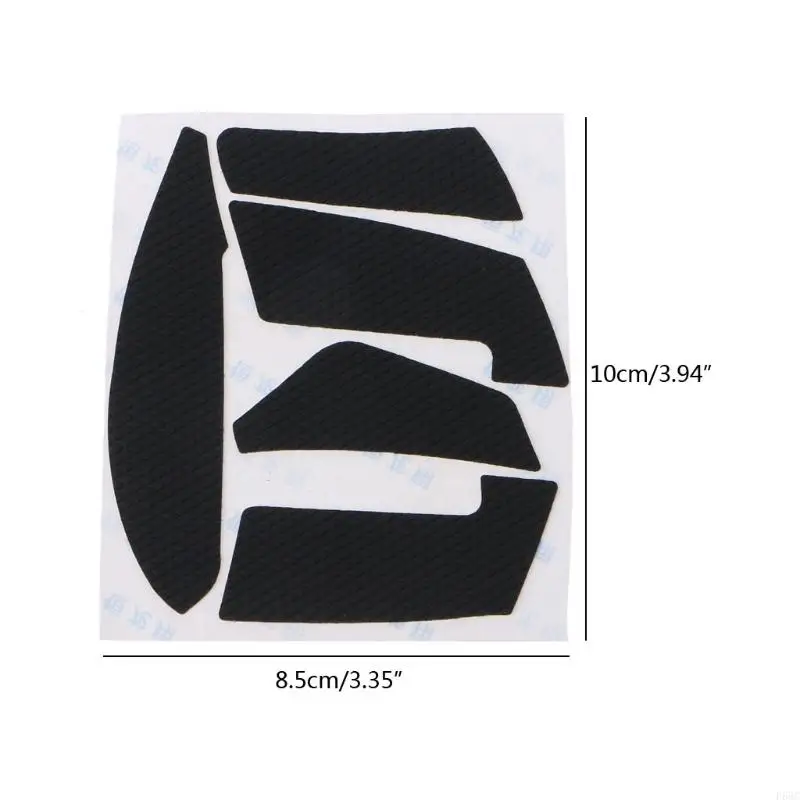 Almohadillas resistentes sudor del mouse F68C Patinatas laterales patines completamente envueltos