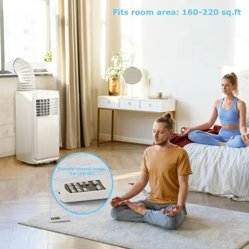 Timer verticale del condizionatore d'aria portatile prettzi, staccabile con telecomando del pannello di controllo