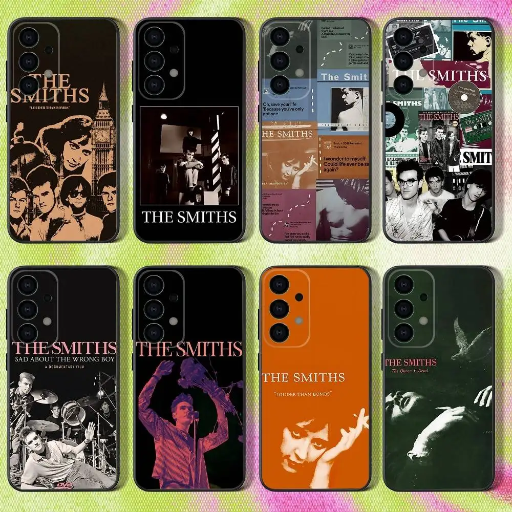 

Band The S-Smiths Phone Case For Samsung S25,S24,S21,S22,S23,S30,Ultra,S20,Plus,Fe,Lite,Note,10,9,5G Black Cover