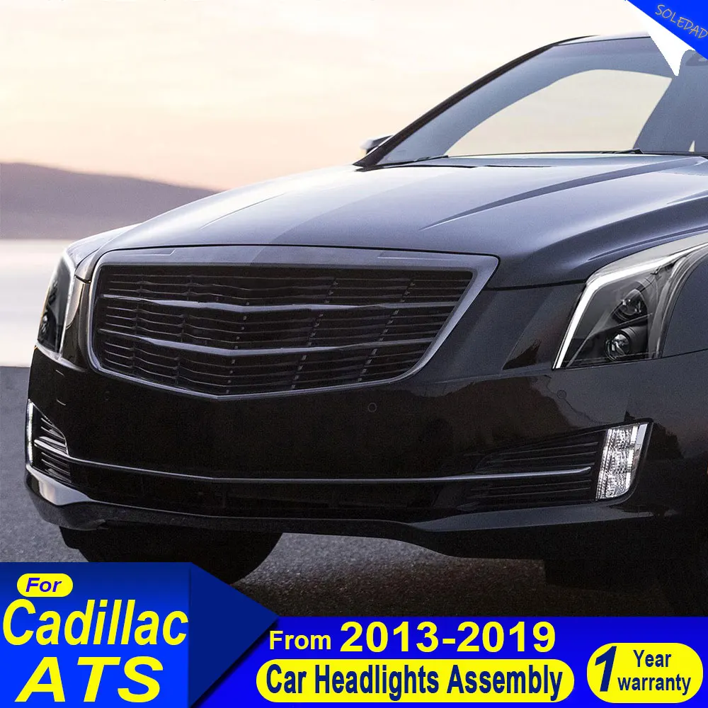 

Car headlights for Cadillac ATS LED Headlight Projector Lens 2013-2019 Head Lamp Front DRL Dynamic Signal Auto Accessories