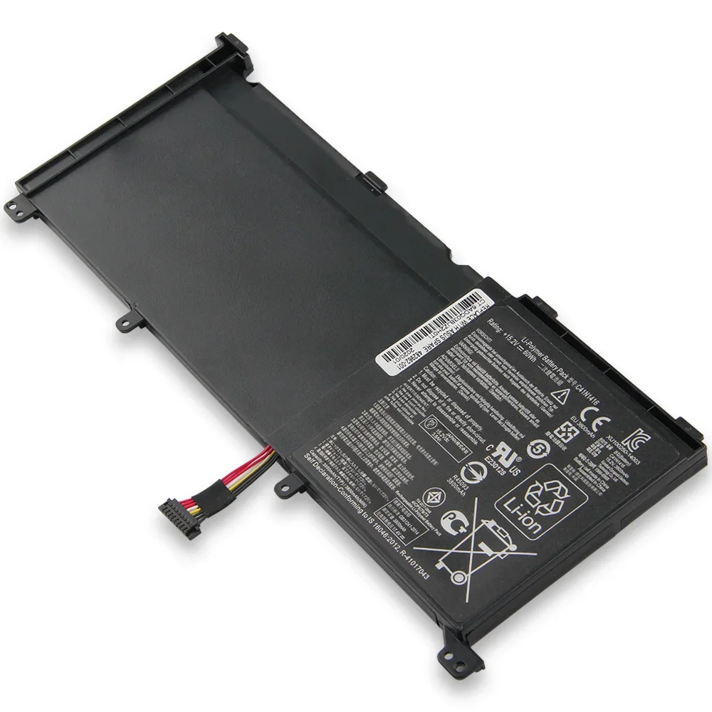 Imagem -06 - Bateria de Substituição Original para Asus C41n1416 3800mah Baterias G501 G601j Ux501vw Ux501jw N501l