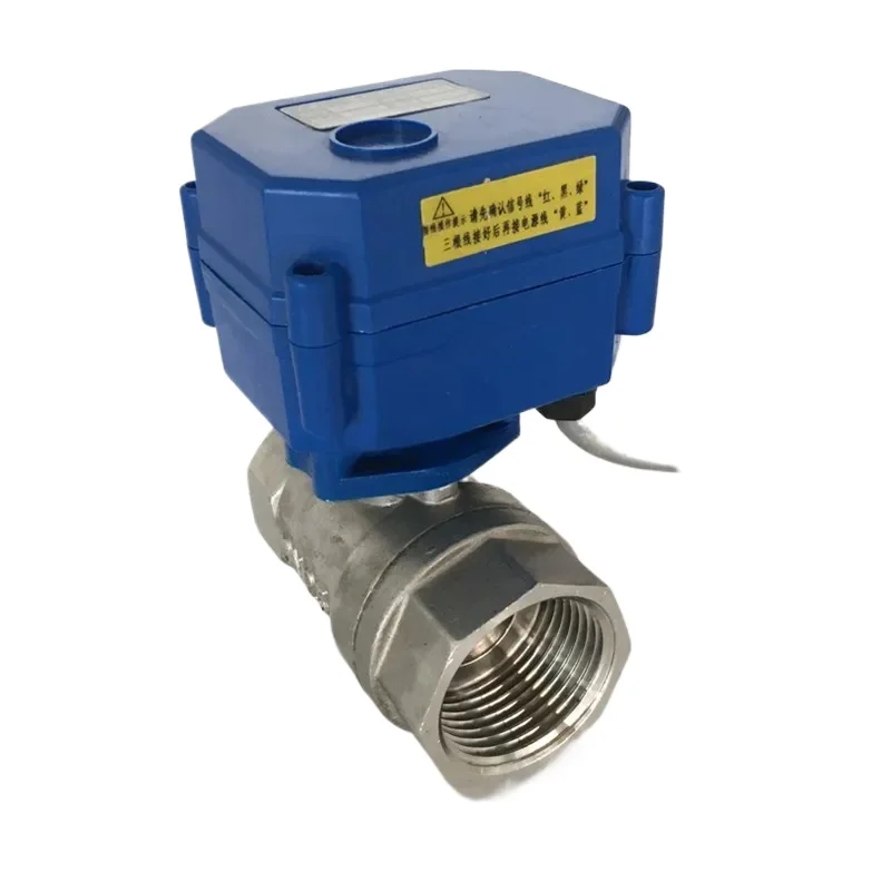 

DN15 DN20 DN25 2 way stainless steel full port motorized ball valve DC12V electric control valve