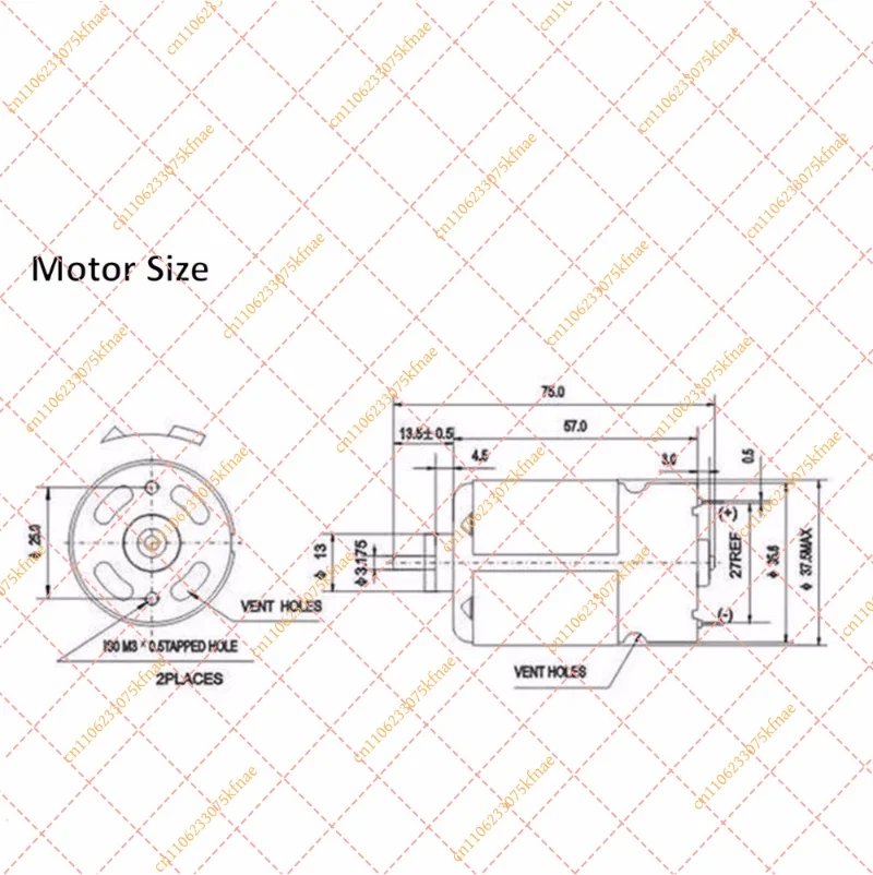 Replacement Armature Motor (12 Teeth) for Bosch GSR12V / GSB12VE-2 Cordless Drill