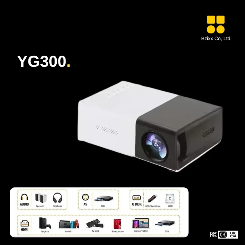 

Мини-проектор YG300, портативный проектор, Wi-Fi, Smart, 1280x720P, Full HD, для офиса и домашнего кинотеатра, мобильная проекция