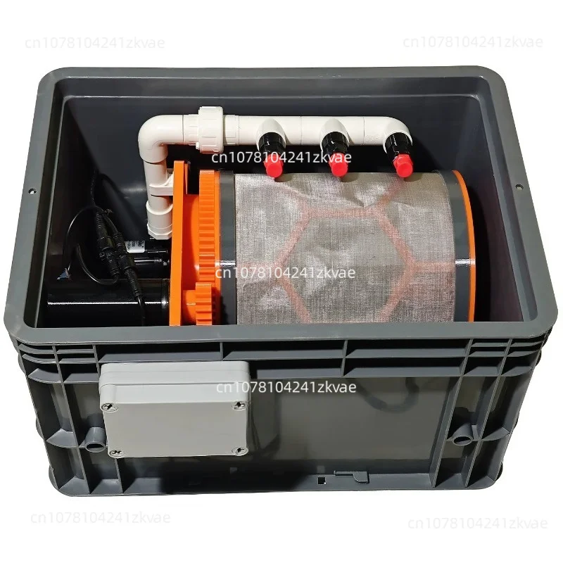 Turnover Box Filter Rotary Drum Micro Filter, Built-in High Pressure, Automatic Flushing Mute