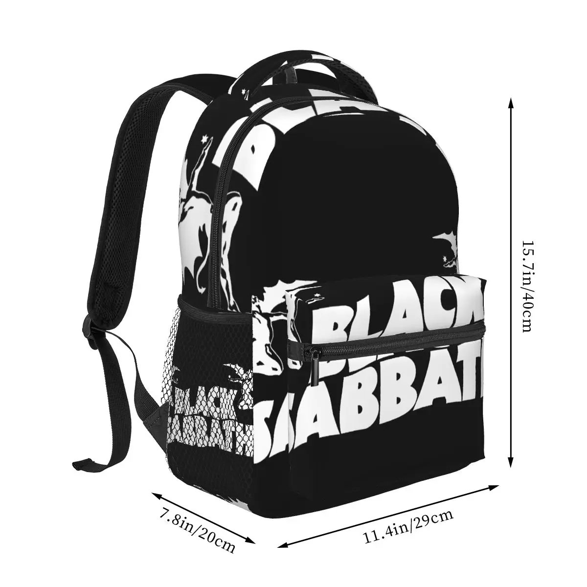 Black Sabbathe Casual Backpack Unisex Students Leisure Travel Computer Backpack