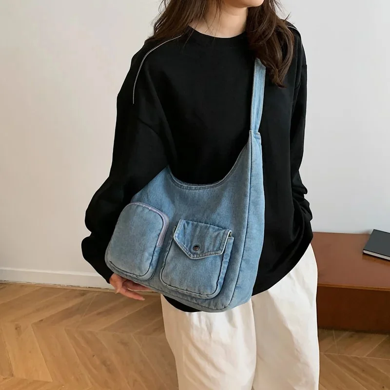 

Элегантная женская сумка, новинка 2023 года, осенняя нишевая дизайнерская сумка на плечо, большая вместительная повседневная дорожная сумка подмышками