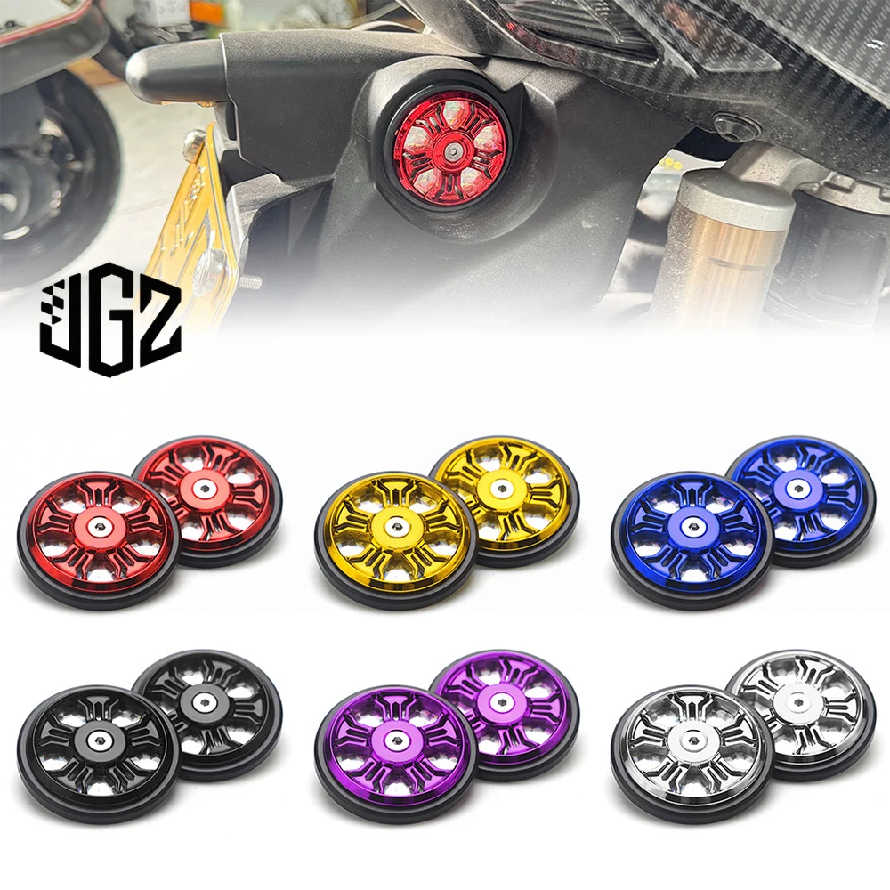 Motorcycle ABS Reflector Circular Side Warning Reflective Universal For YAMAHA NMAX Aerox NVX XMAX300