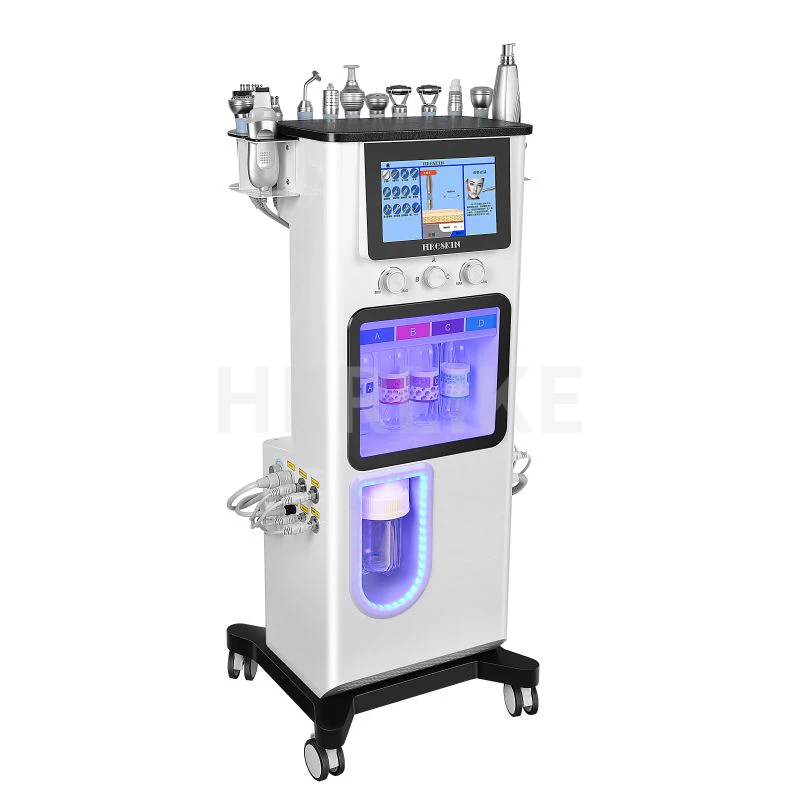 Multifunction Hydro Dermabrasion Aqua Peeling Skin Whitening Facial Oxygen 12 In 1 Hydrodermabrasion Machine For Salon Use