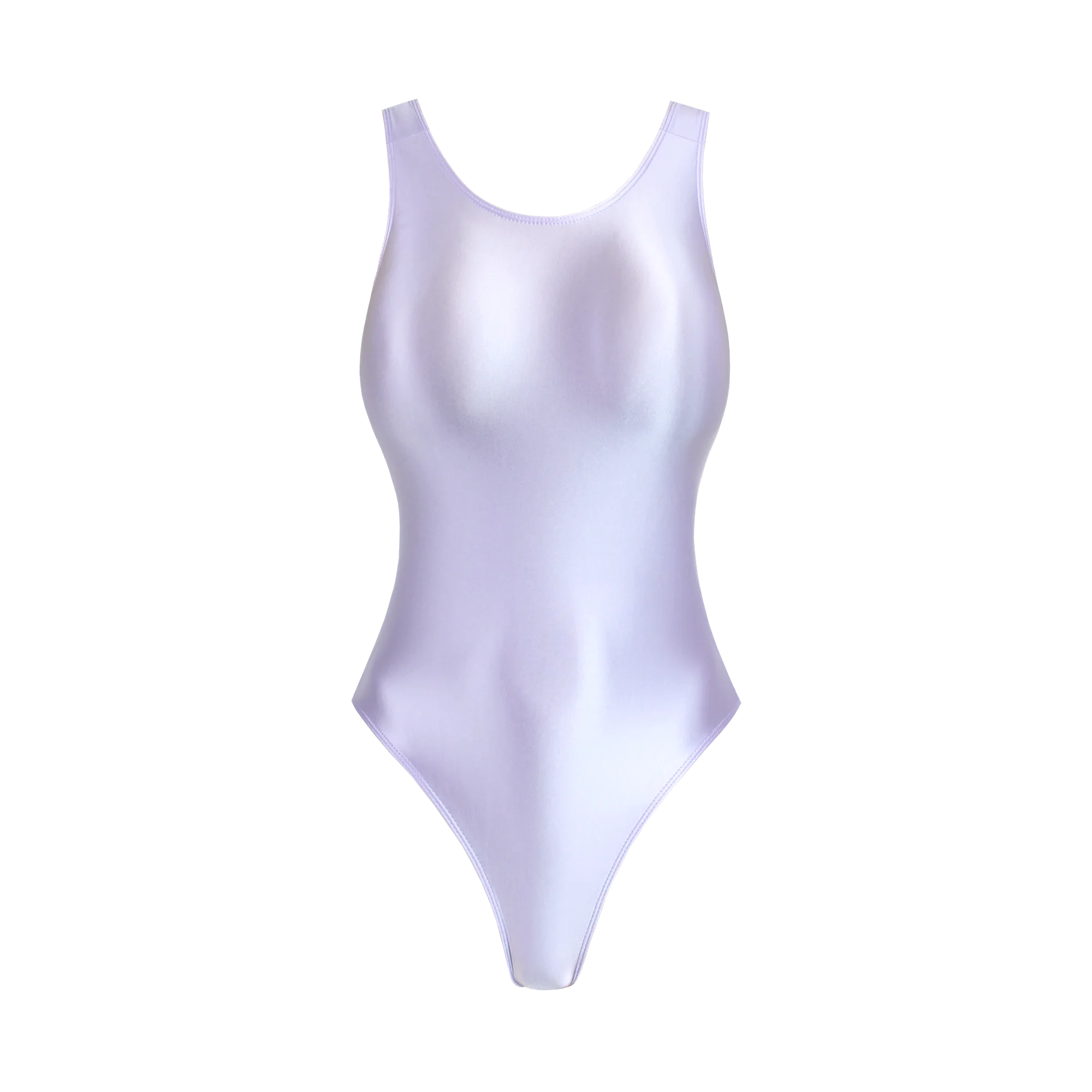 MJINM Damen Glänzender Satin Glatte High-Cut Gymnastikanzüge T-Back X-Strap Tights Rückenfreie Einteilige Badeanzüge Spandex Schwimmanzüge – Detail 22