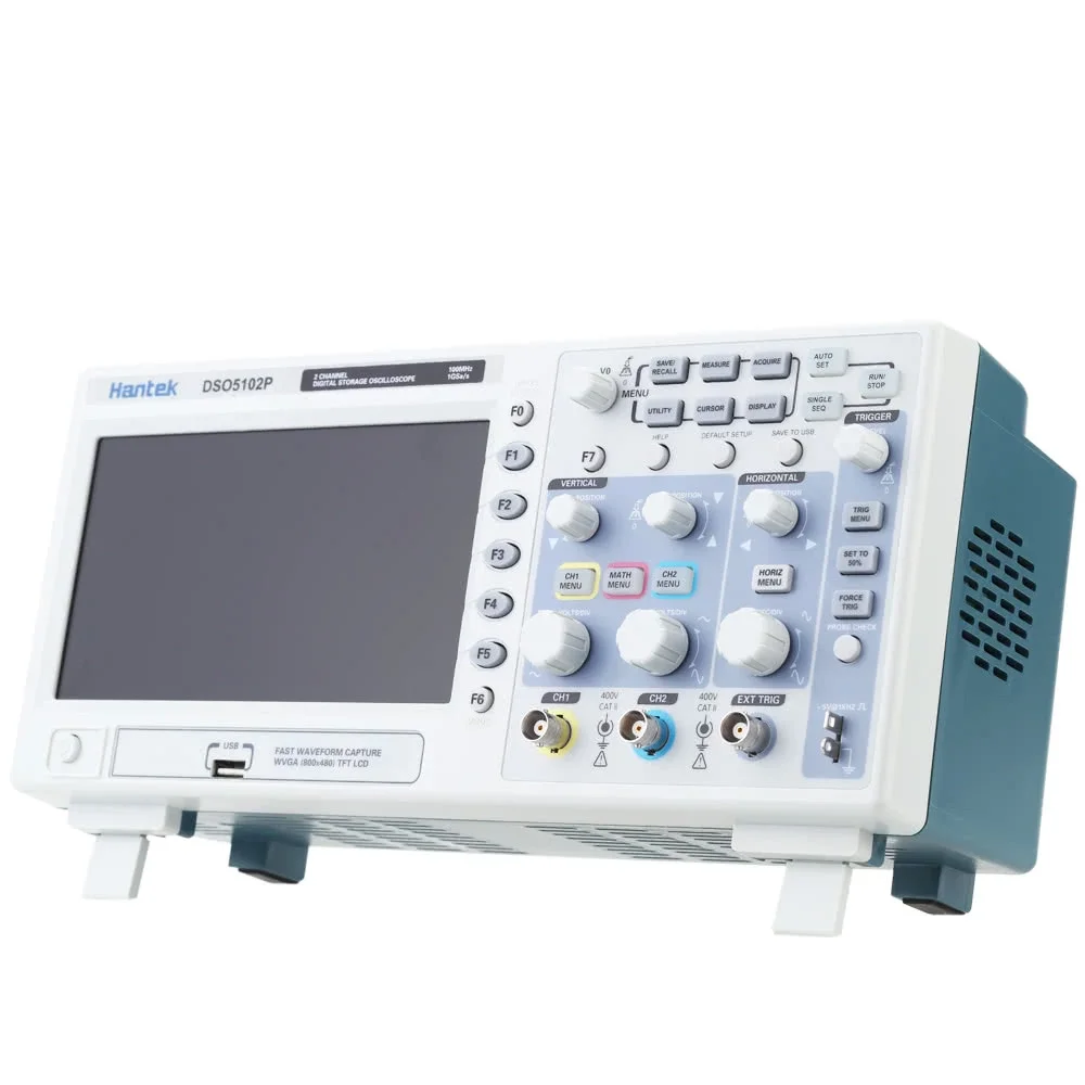 Hantek Dso5102p Digital Storage Oscilloscope 100mhz 2 Channels Bench Usb Oscilloscope