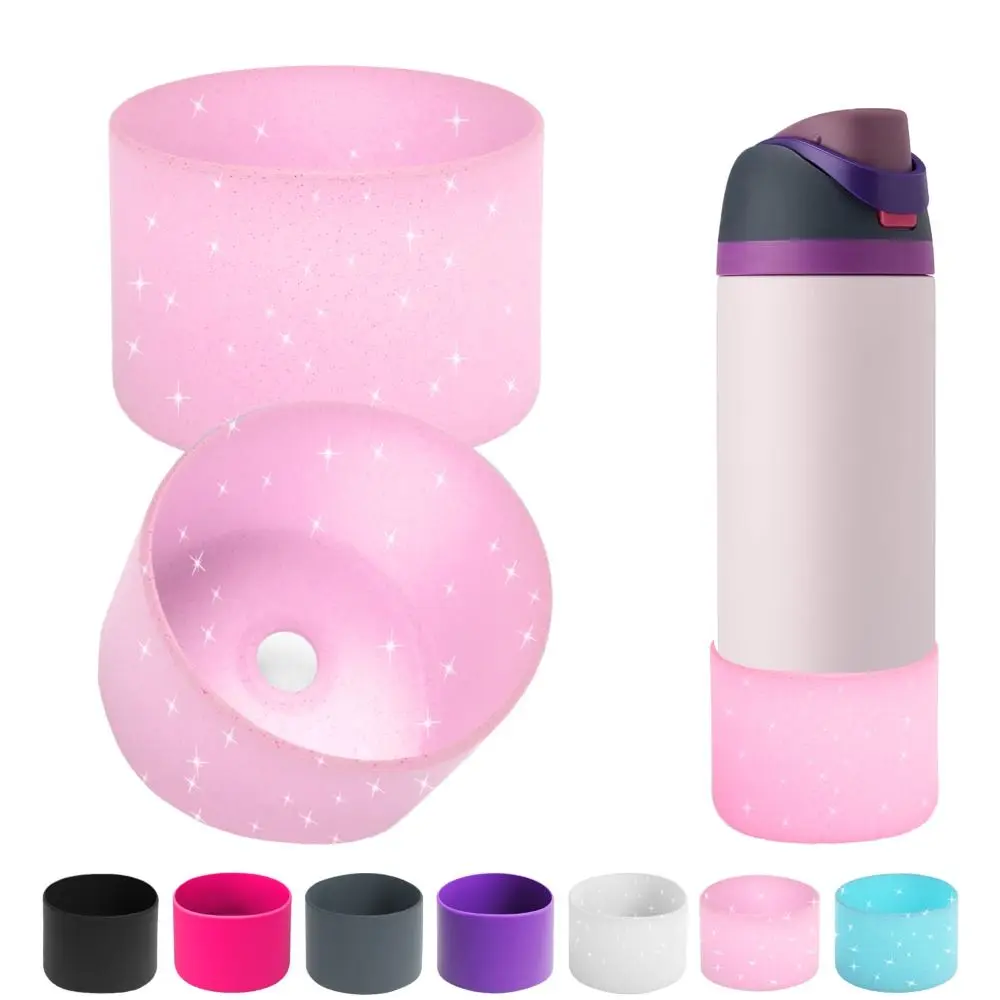 Anti-Slip Silicone Cup Protective Sleeve Cushion Water Bottle Boot Water Bottle Bottom Cover Bottom Bumper for 24oz