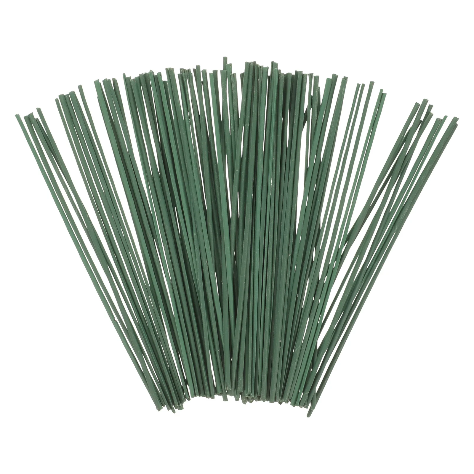 15 cm 100 pezzi stelo di fiore in filo verde scuro materiale floreale artificiale per forniture di composizioni floreali decorative fatte a mano fai-da-te