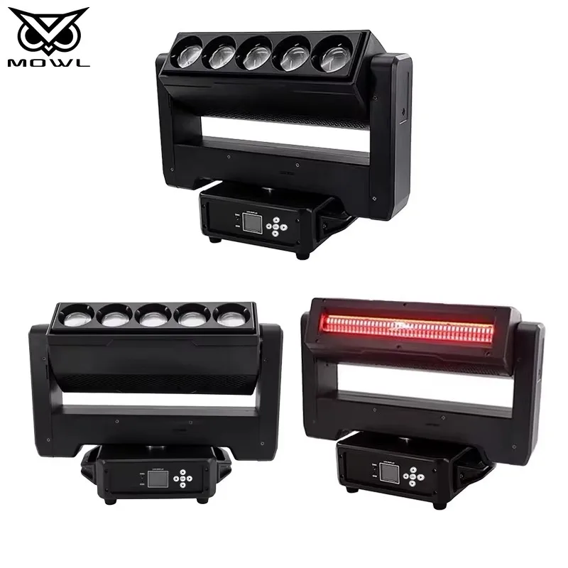 5x60W RGBW Double Side LED Moving Head Projection Light DMX512 Sharpy Zoom Strobe for DJ Bar Club Stage Projection