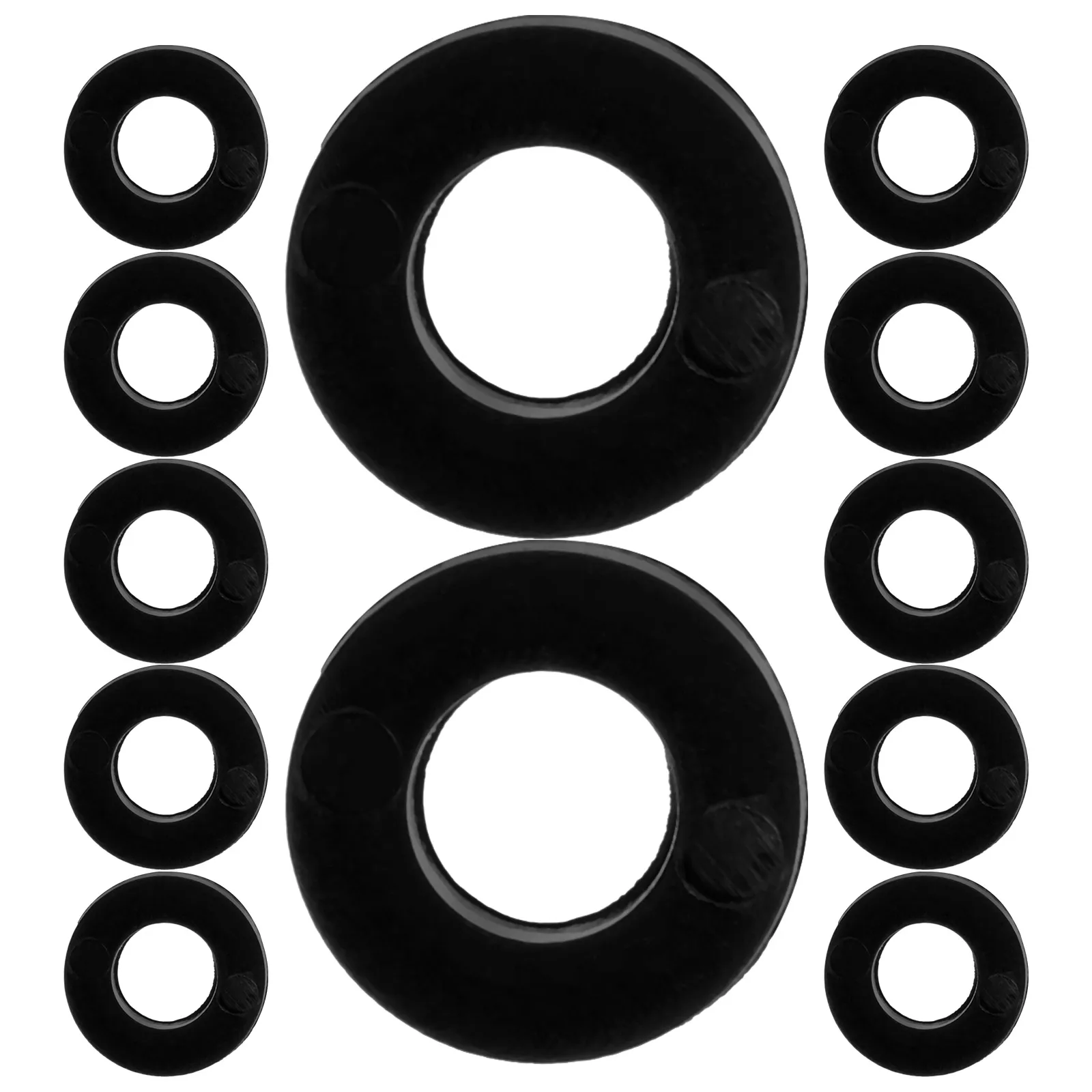 

100pcs Drum Accessories Black Plastic Washers Snare Drum Set Supplies Gasket Tension Pad Sound Insulation Small Parts