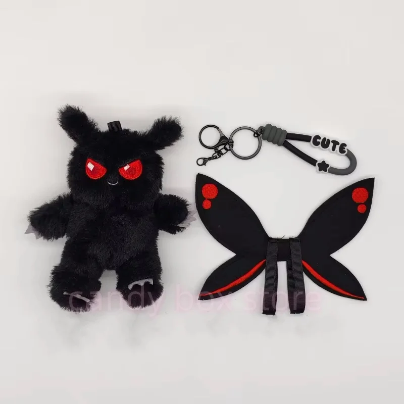 Hot Halloween Mothman Bat Keychain Cartoon Plush Toy Diy Keychain Doll Cosplay Prop Doll Kawaii Bag Decoration Kid Friend Gift