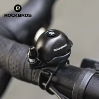 ROCKBROS Cycling Handle Bike Bell 80DB Copper Alloy Nylon Base Mini Cap Bicycle Bell for MTB Road Bike Ultra-Light Accessories