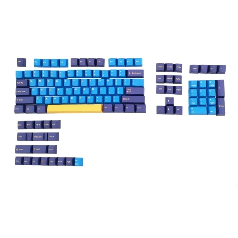 1Set Gaming Keyboard Keycaps Double Shot Heat Sublimated For Mechanical Keyboard for 61/64/68/84/98/104/108 Layouts Keycaps