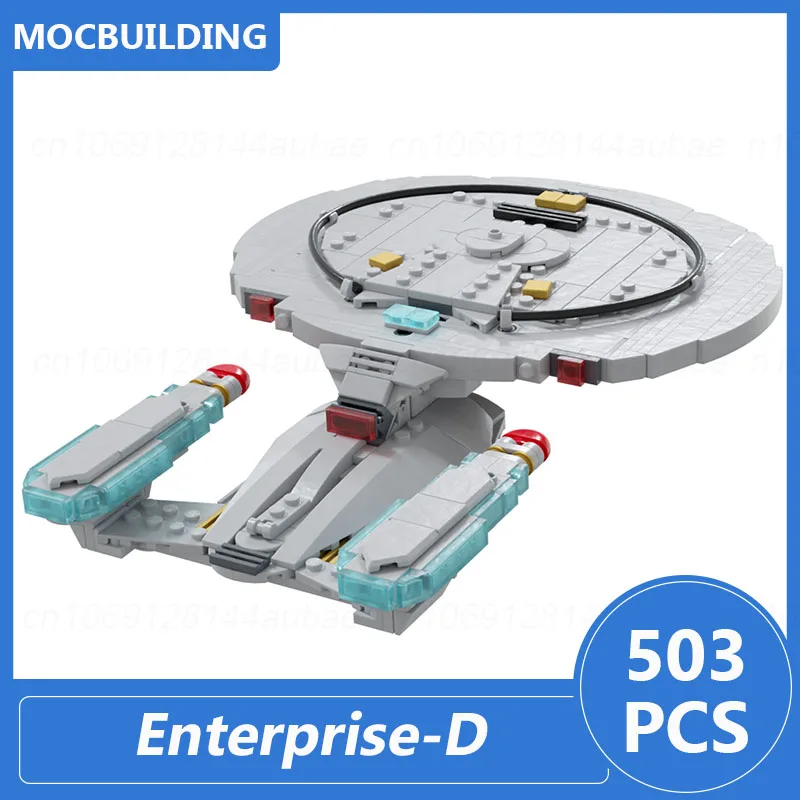 Enterprise-D Model Moc Building Blocks Diy Assemble Bricks Space Educational Creative Collection Toys Display Xmas Gifts 503PCS