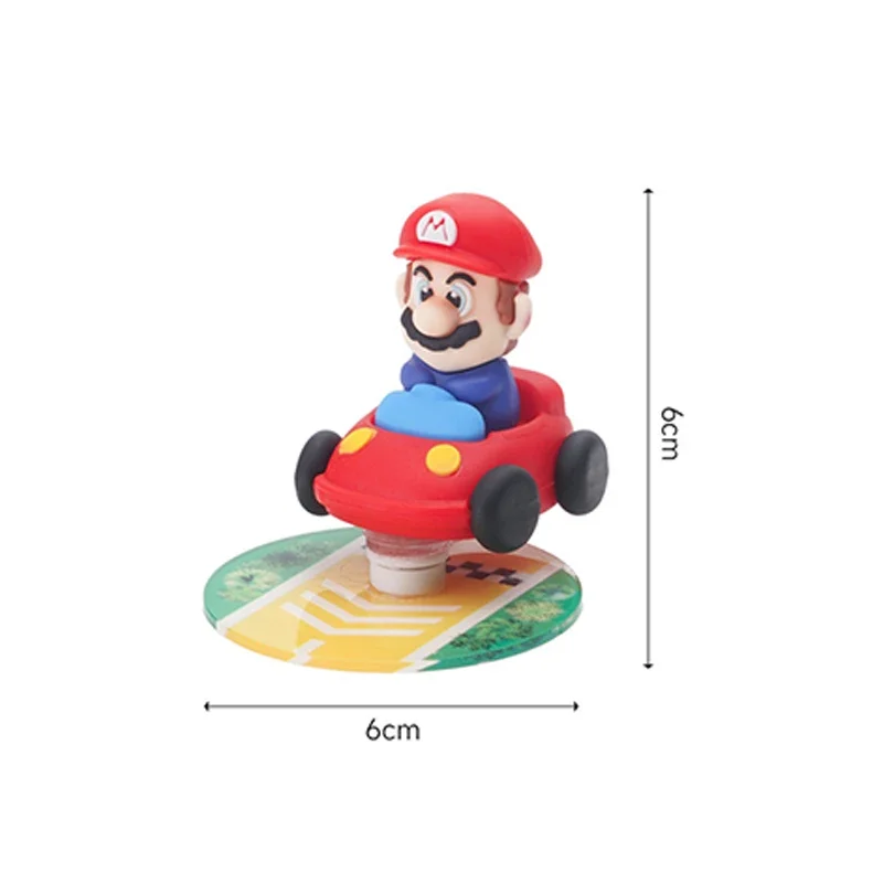سوبر ماريو بروس سيارة الحلي أنيمي الانجراف الدورية ديكور السيارات الداخلي الكرتون سيارة مركز وحدة التحكم نموذج اكسسوارات الهدايا #2