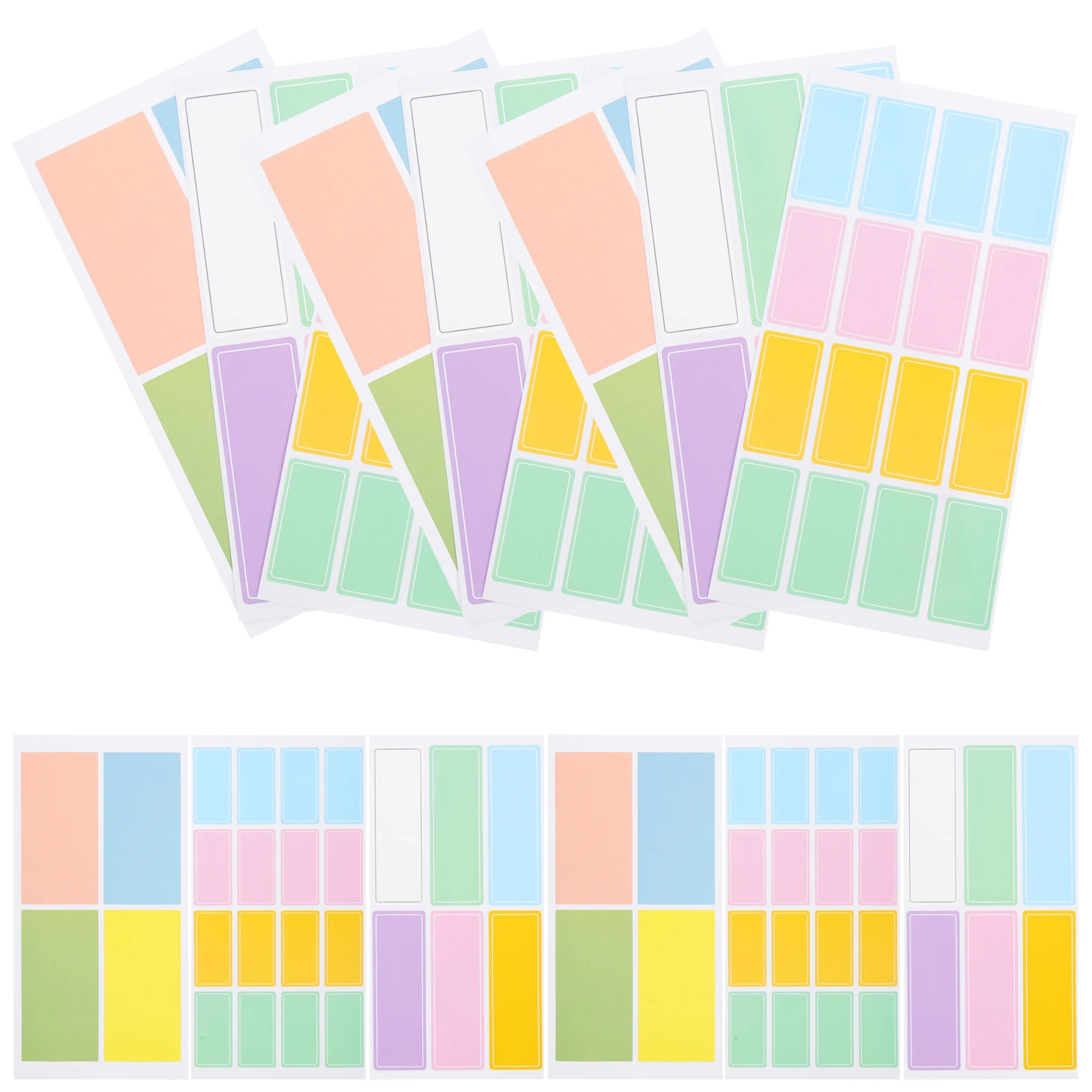 

130 Waterproof Labels Stickers Name Tags Date Identifiers Containers Books Removable Bright Colors High Grade Easy Peel Stick