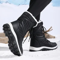 Winter Women Snow Boot High-top Waterproof Ankle Boots Ladies Thick Plus Warm Snow Hiking Boots Outdoor Cotton Shoes Sneakers - Image 6
