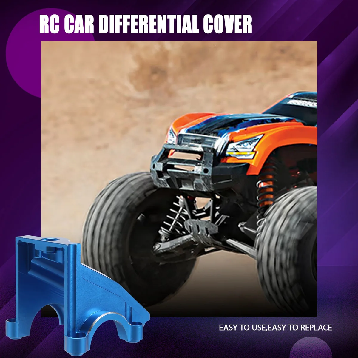 BFYL-Cubierta de caja de cambios de cubierta diferencial delantera/trasera de metal para 1/5 Traxxas X-Maxx Xmaxx 6S 8S RC Monster Truck piezas de mejora, 3