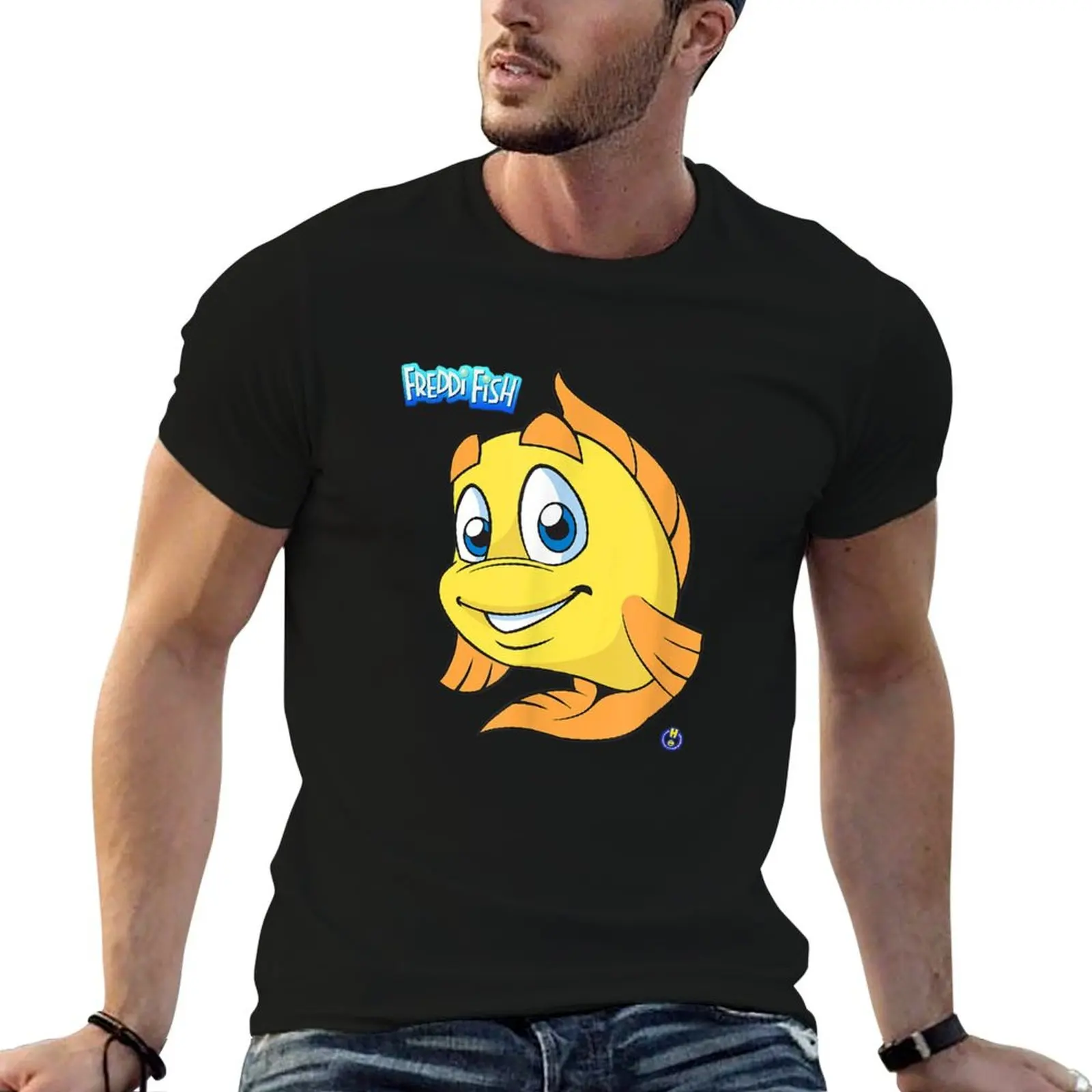 

Humongous Entertainment Freddi Fish T-Shirt T-Shirt man t shirts cotton printed t shirts for man T-Shirt