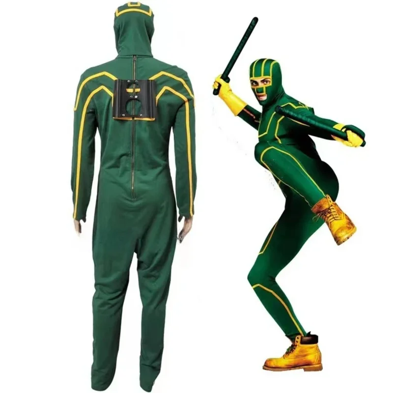WAT Kick-Ass Dave Lizewski Costume Cosplay Tuta Uomini adulti Festa di Halloween Abiti completi 2025 Nuovo