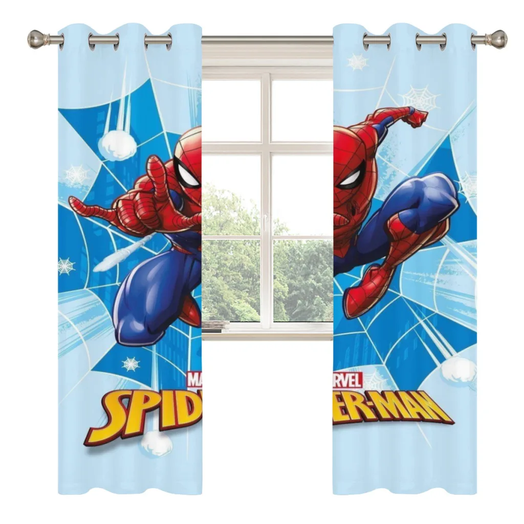 Marvel SpiderMan Blackout Curtains For Living room Bedroom