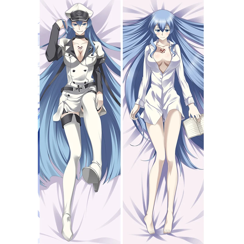 

Newly Design Anime Akame ga Kill Akame Esdeath Kurome Dakimakura Pillow Case