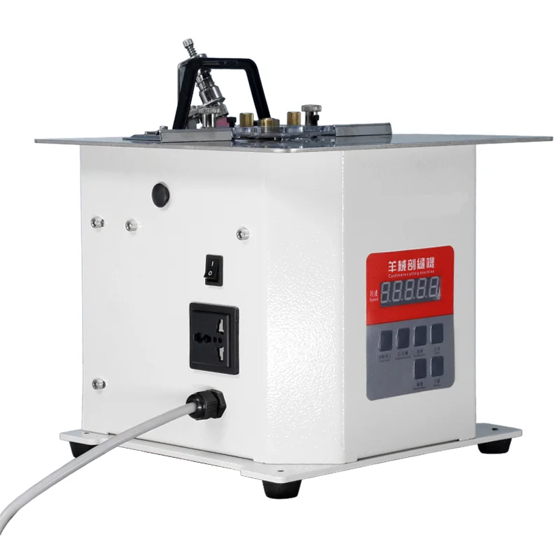 KX350D‑2 Automatic Knife Adjustment Cashmere Sewing Machine Double‑Sided Nylon Fabric Slitting Sew Working Machinery Device