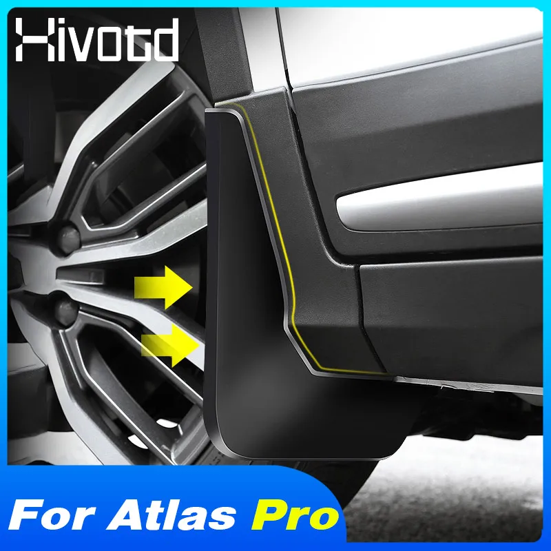 

For Azkarra Geely Atlas Pro Car Mud Flaps Fender Cover Plastic Mudflaps Splash Guards Mudguard Sticker Exterior Protection 2021