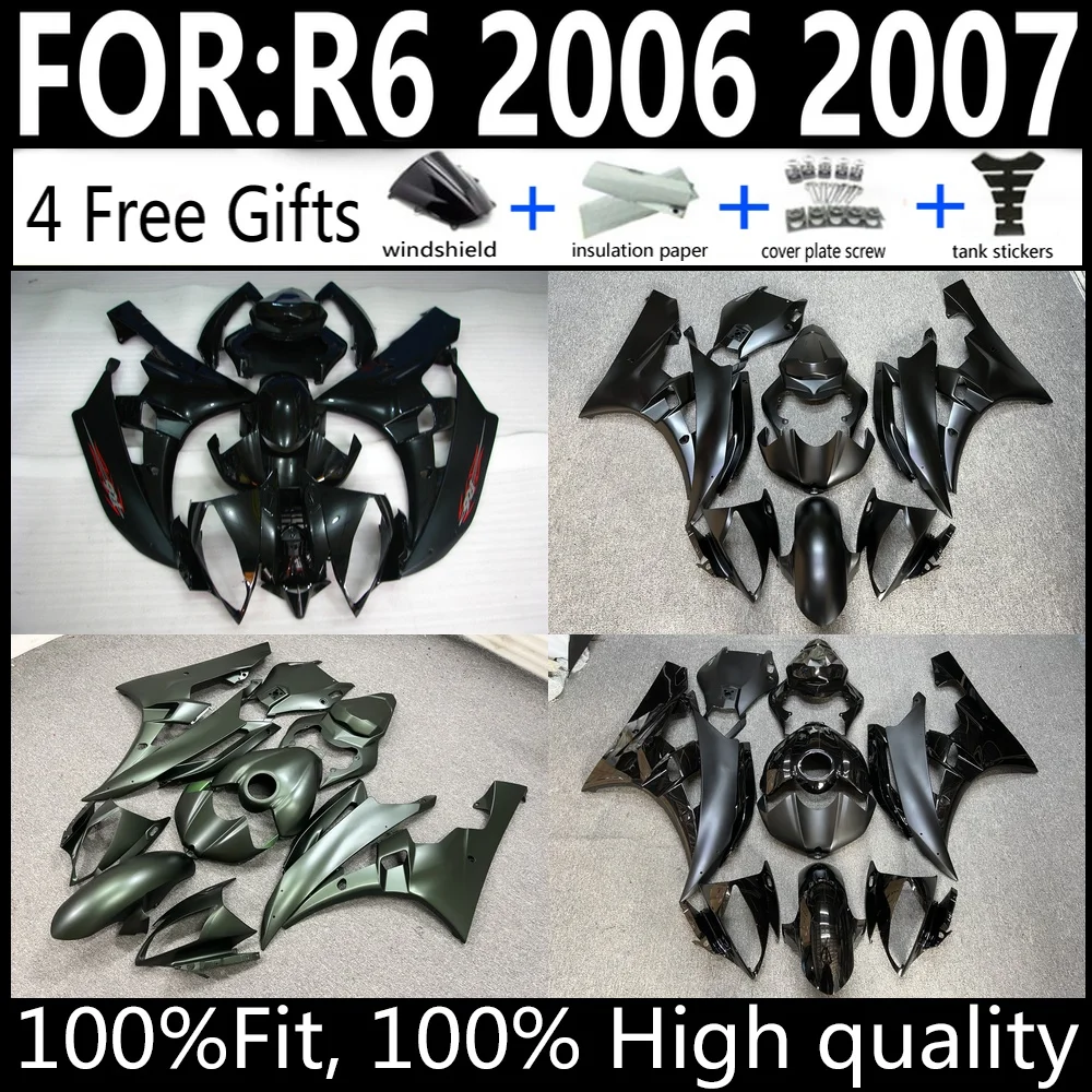 R6 2006 2007 Fairings Kit For Yamaha ABS Bodywork Aftermarket Fairing Set Full Body Cowls Replacement 2006 2007