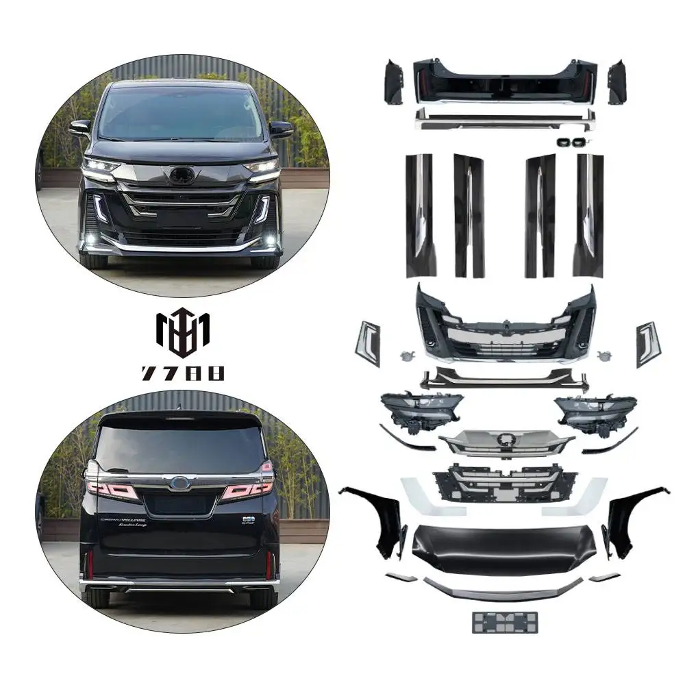 7788 high-quality kit for To yo ta Vellfire 2015-2023 30AGH upgrade 2024 40AGH body  paired with Modellista grille and