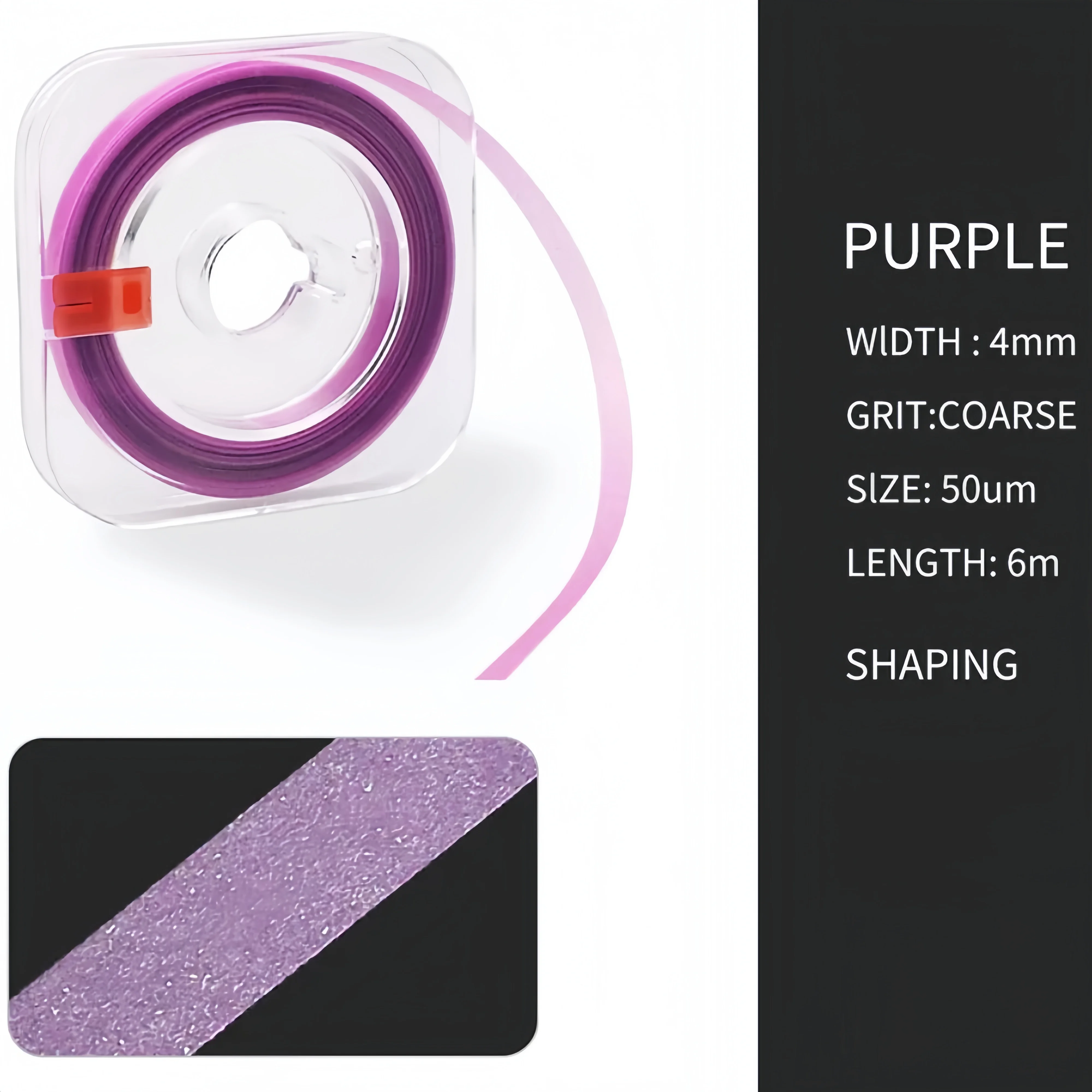 لفة شريط تلميع الأسنان من JUMTOP 6 م × 4 مم، شريط كشط مطلي بالراتنج لطحن الأسنان وتشكيل التشطيب، عيادة مختبر الأسنان