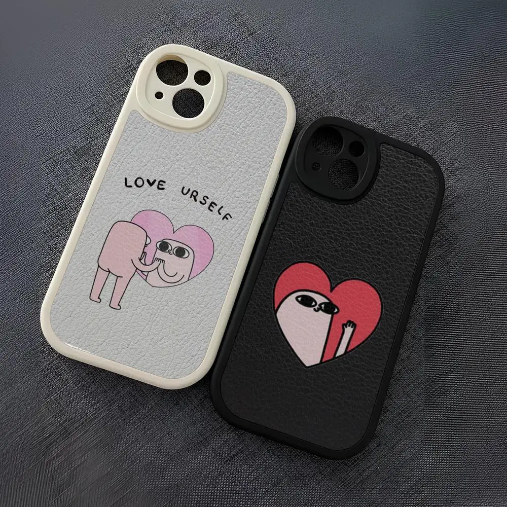 Cartoon Funny big eyes ketnipz  Phone Case For Iphone 16 15 14 12 13 Pro Max 11 Mini Xs Puls Lambskin Silicone Cover