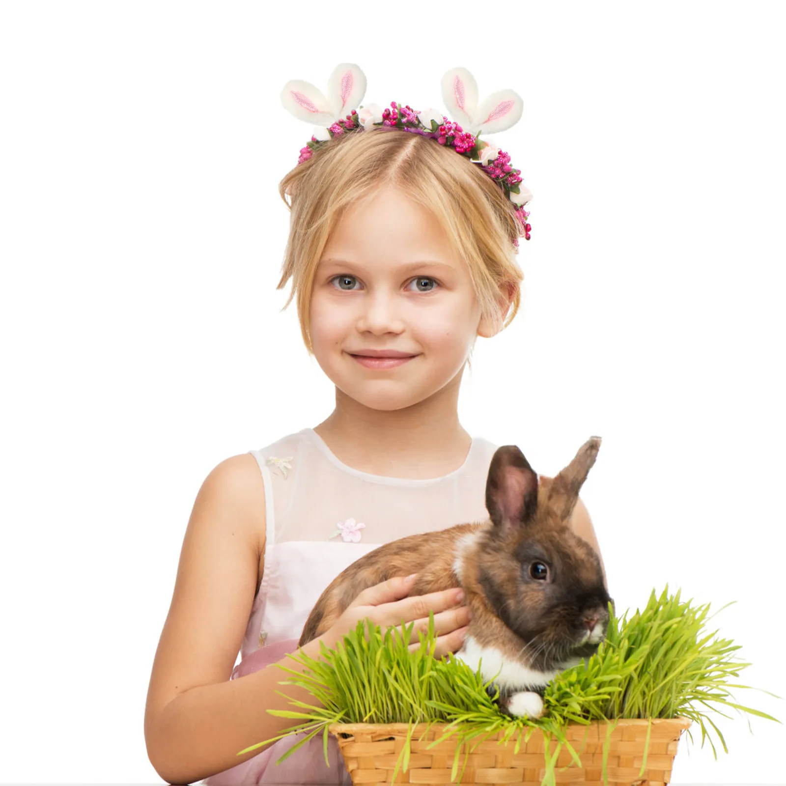 

10Pcs Bunny Ears for Crafts Soft Fabric Animal Ear Accessories DIY Hair Clips Costume Decorations Rabbit Ear Ornaments