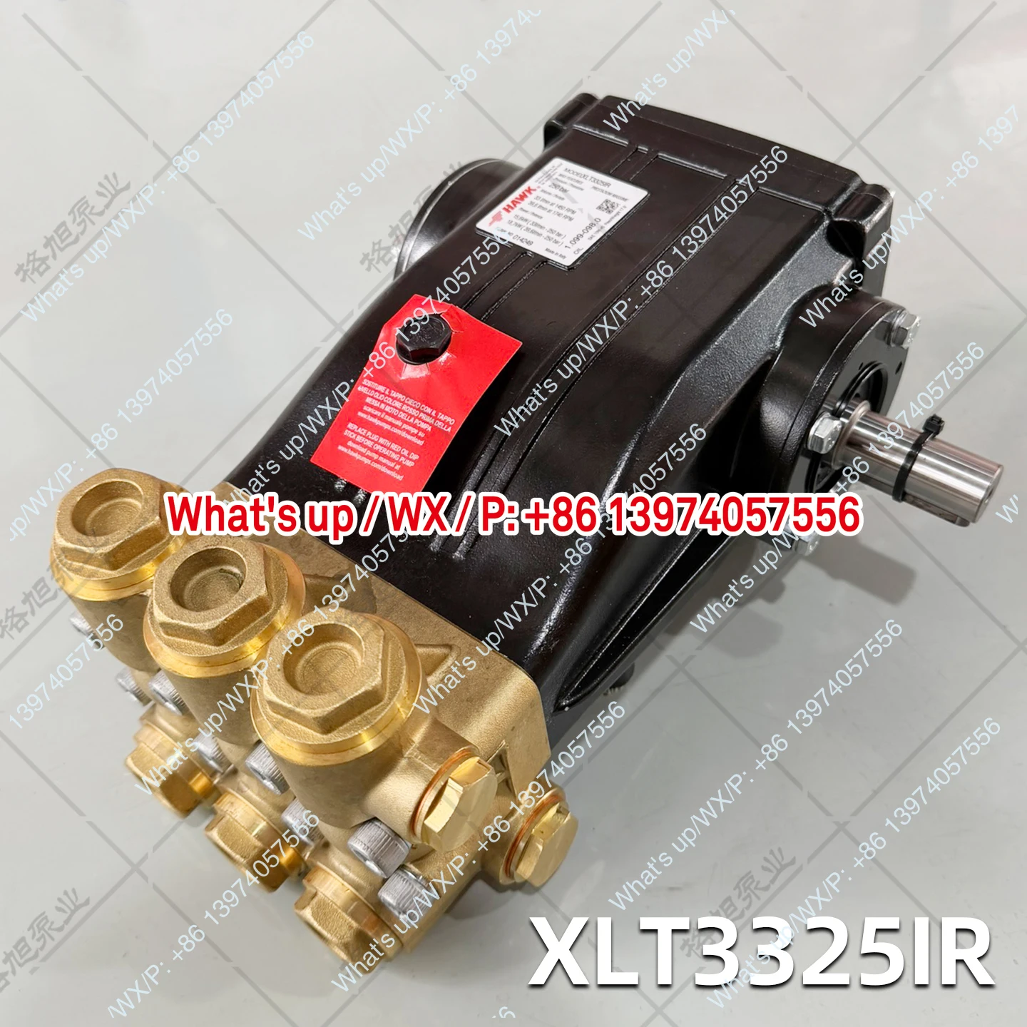 HAWK XLT3325IR Italy imported HAWK high pressure plunger pump large flow high pressure industrial cleaning pump